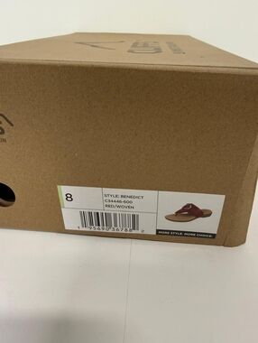 CLIFFS-Red Woven Slide Sandal - Benedict Style